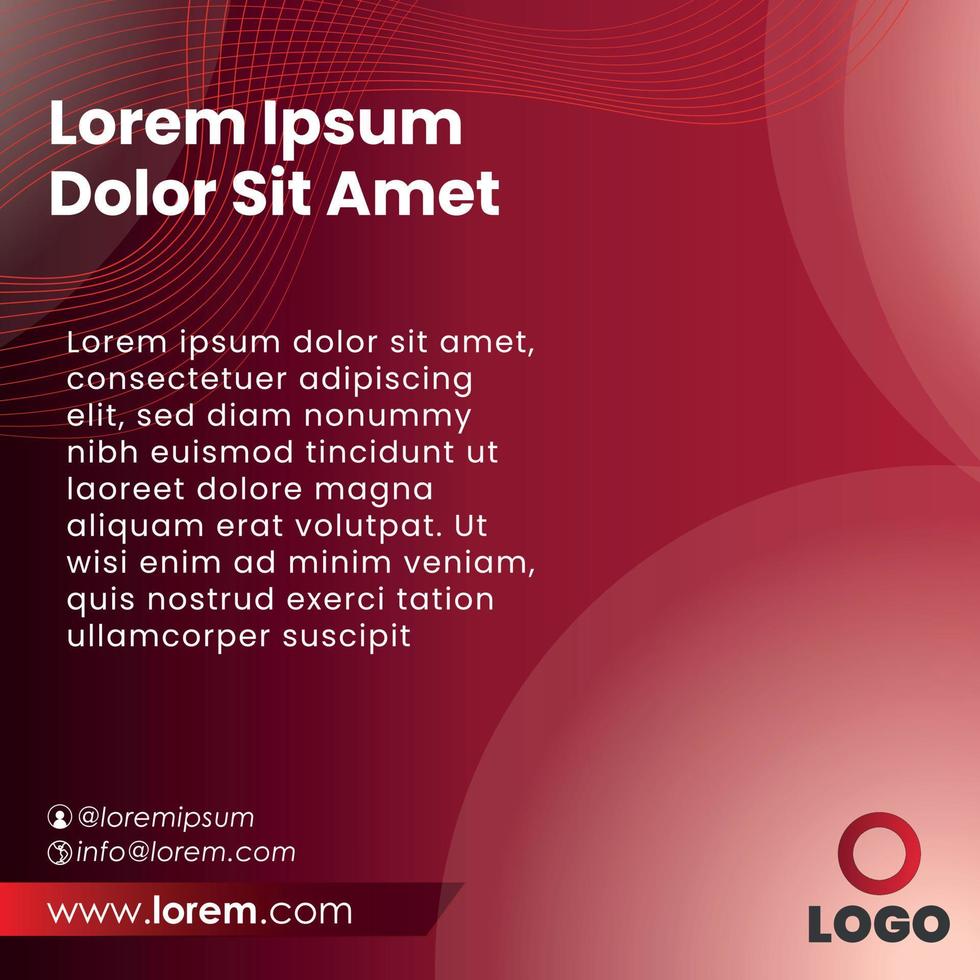 social media instagram post banner vector