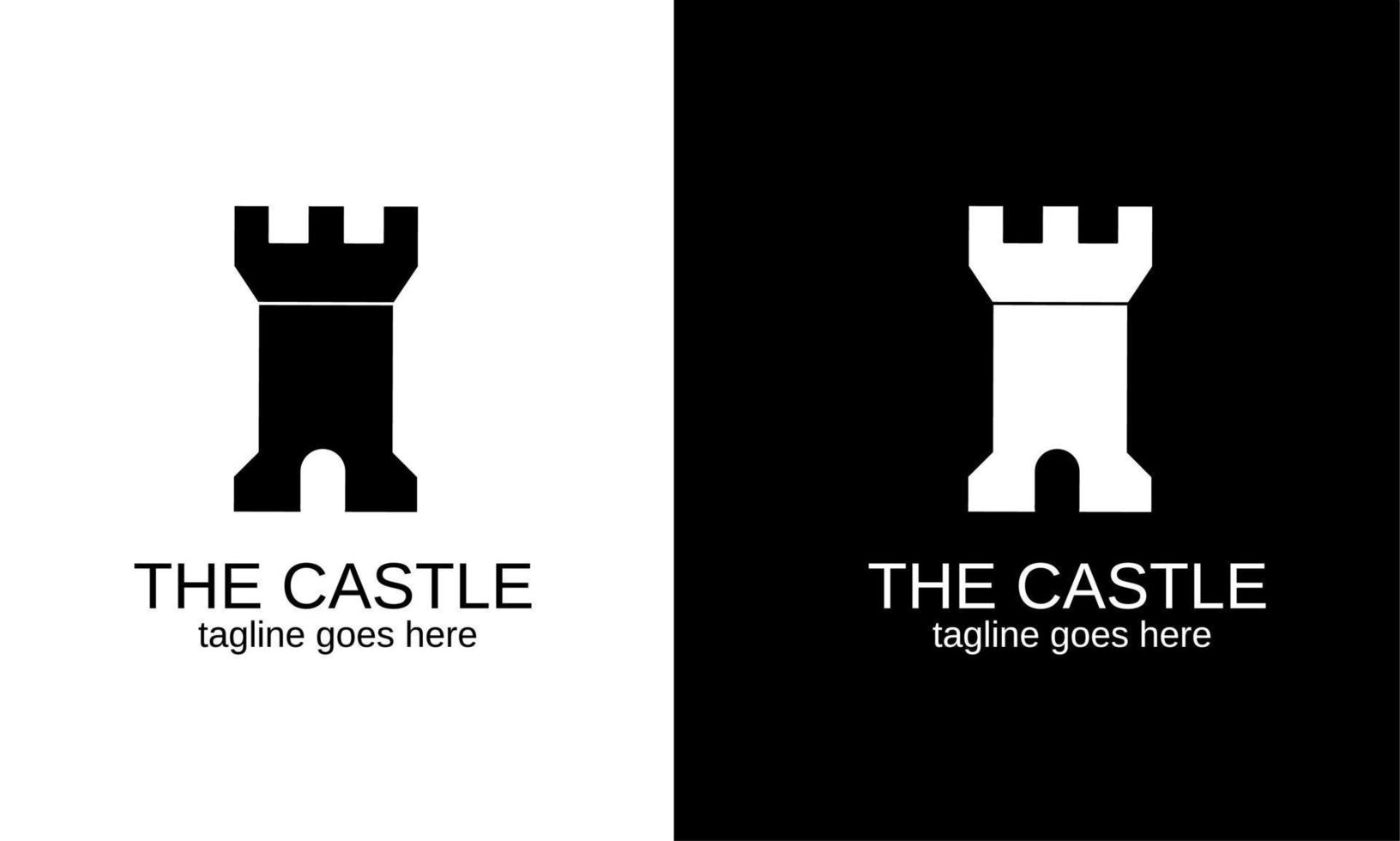 ilustración vectorial gráfico del logotipo de la plantilla el diseño simple del castillo vector