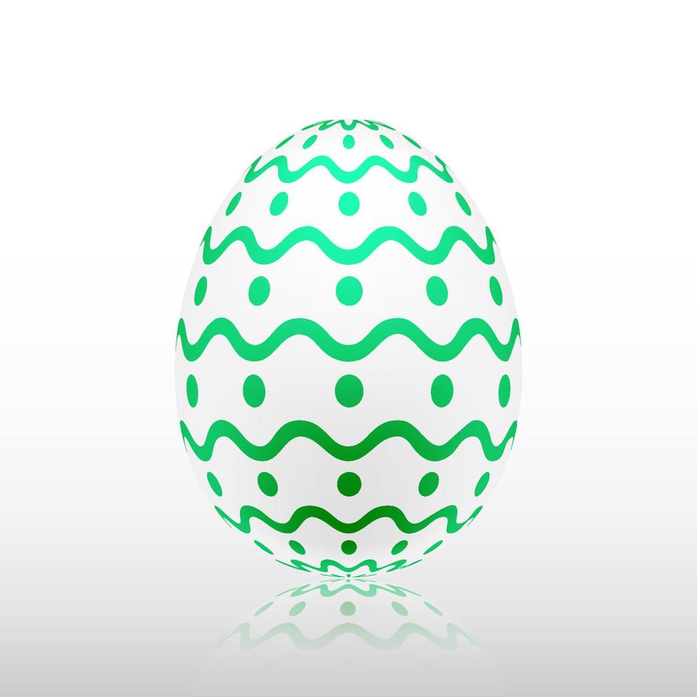 Easter egg with Exotic pattern, vector, Illustration. vector