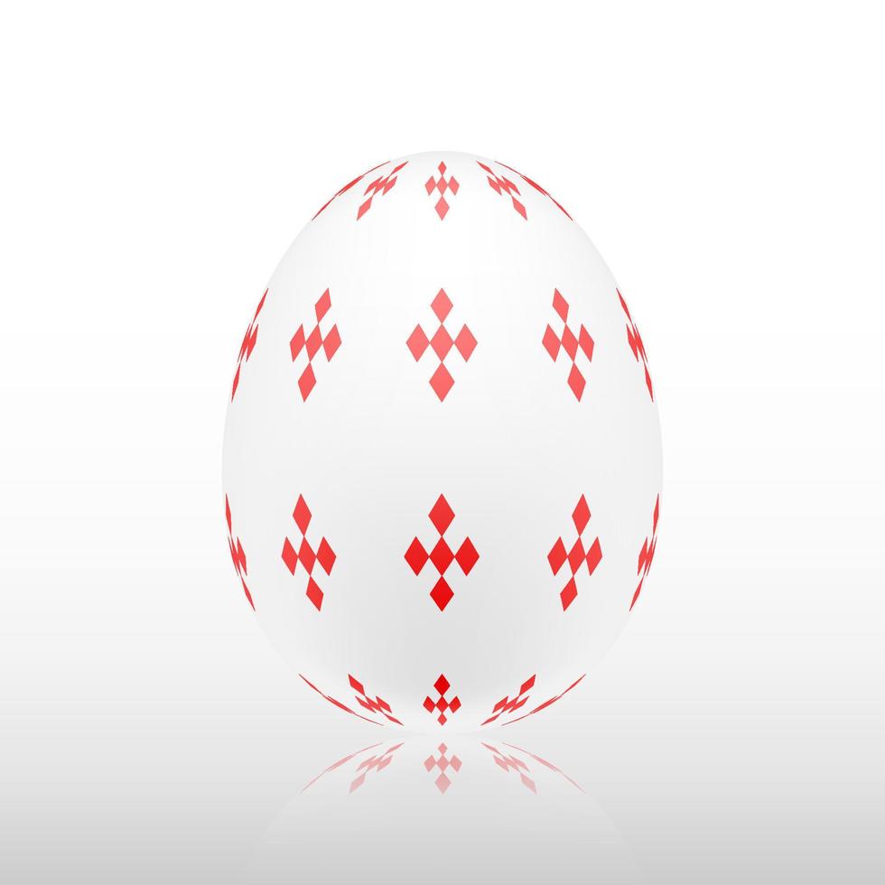 Easter egg with Exotic pattern, vector, Illustration. vector