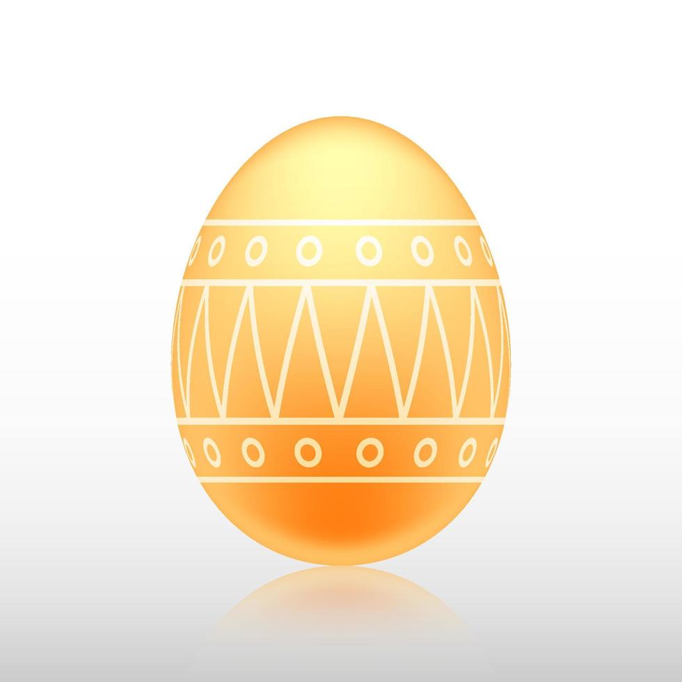 Easter egg with Exotic pattern, vector, Illustration. vector