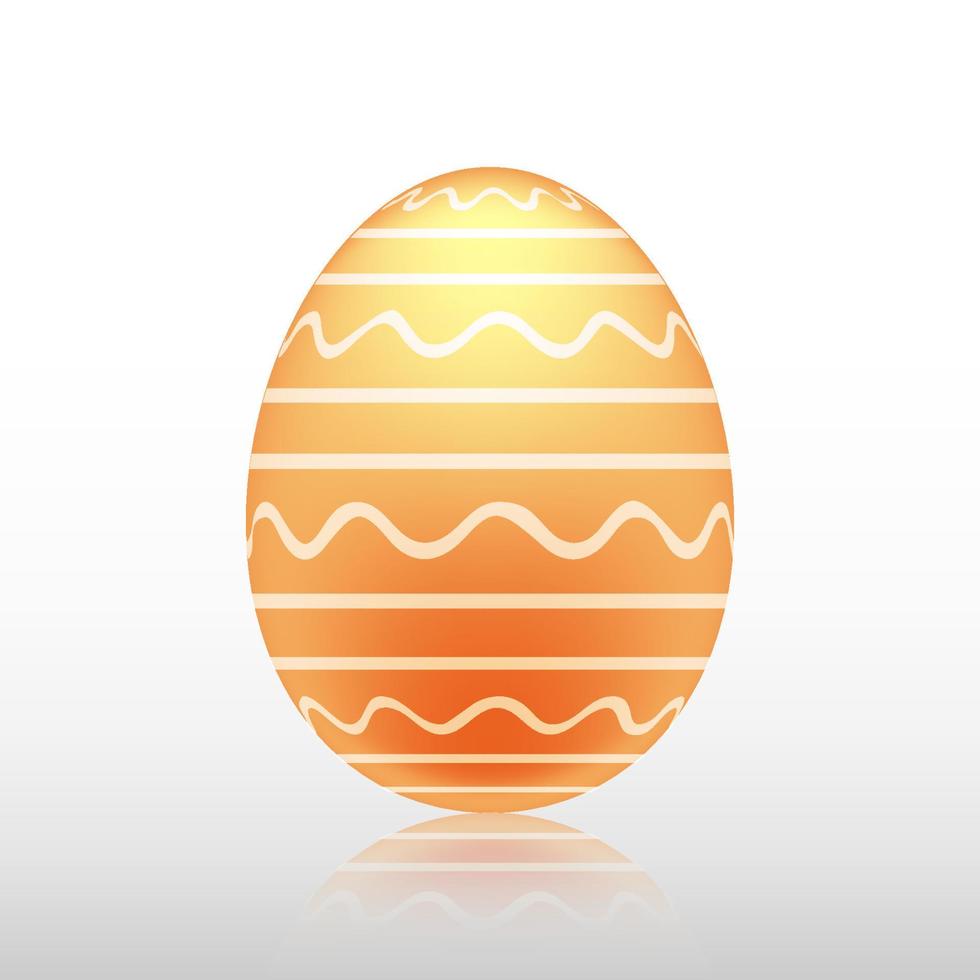 huevo de pascua con patrón exótico, vector, ilustración. vector