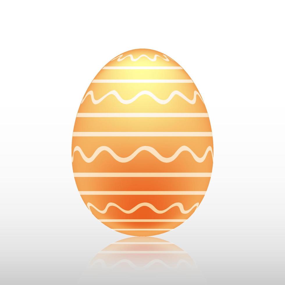 Easter egg with Exotic pattern, vector, Illustration. vector