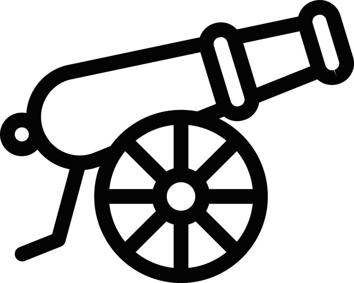 cannon vector illustration on a background.Premium quality symbols.vector icons for concept and graphic design.