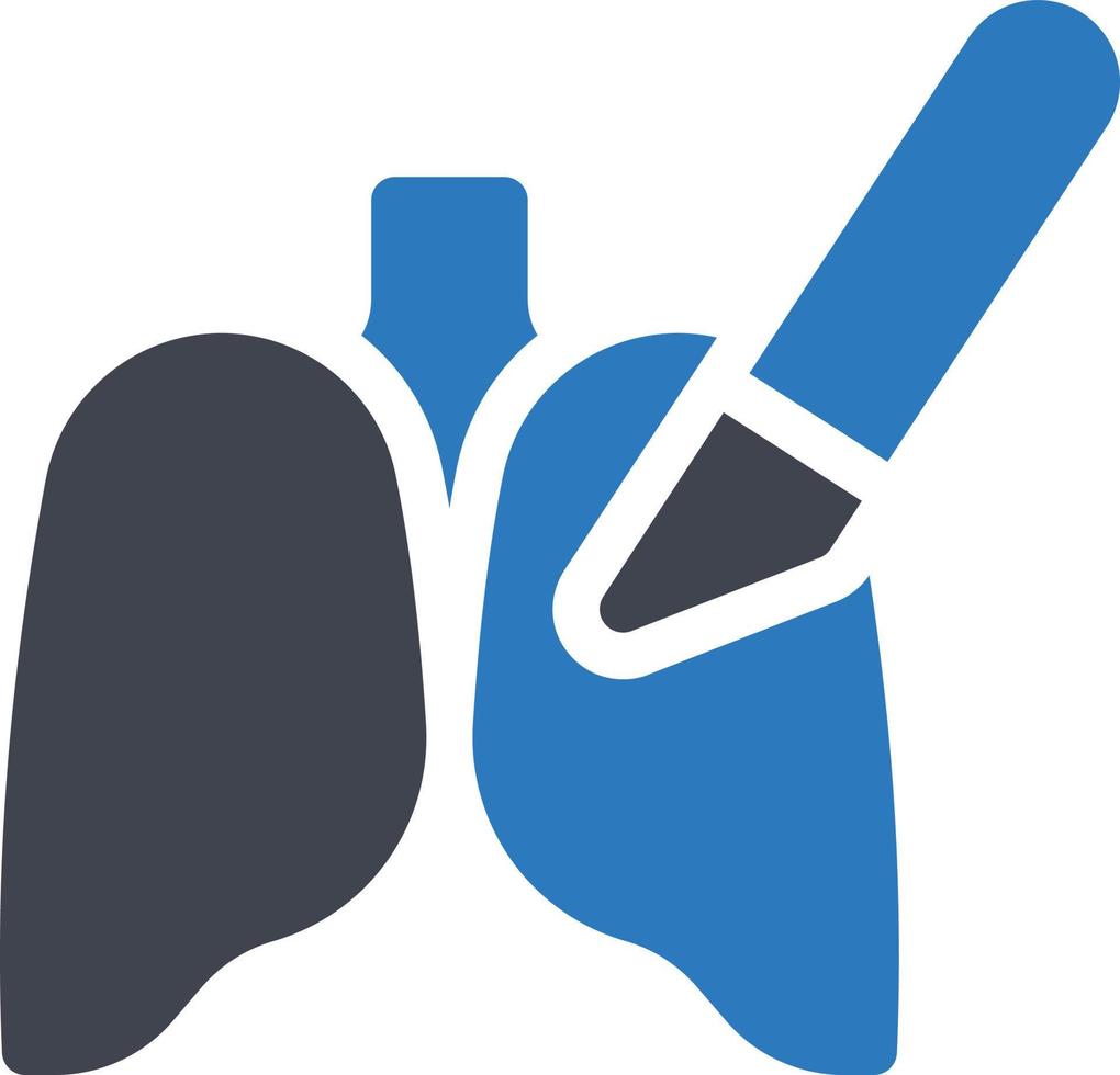 ilustración vectorial de pulmones en un fondo. símbolos de calidad premium. iconos vectoriales para concepto y diseño gráfico. vector