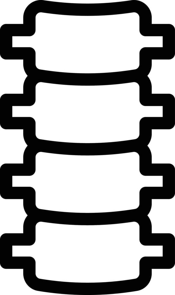 ilustración vectorial de la columna vertebral en un fondo. símbolos de calidad premium. iconos vectoriales para el concepto y el diseño gráfico. vector