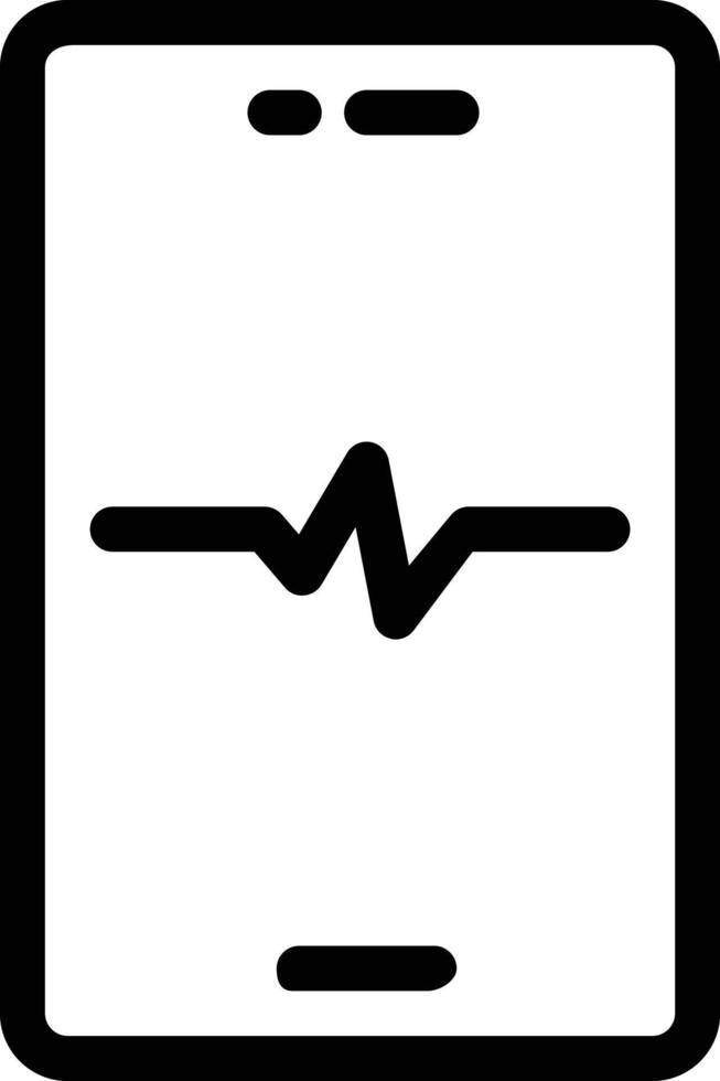 mobile pulse vector illustration on a background.Premium quality symbols.vector icons for concept and graphic design.