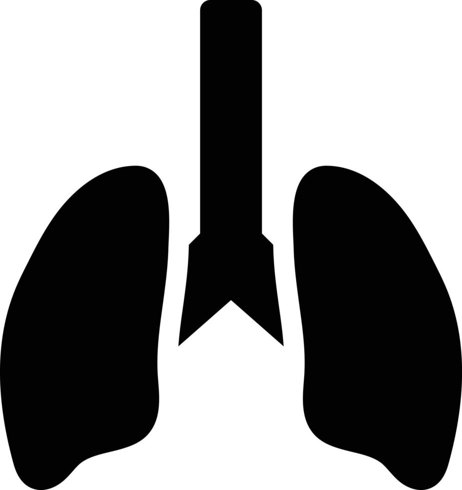 ilustración vectorial de pulmones en un fondo. símbolos de calidad premium. iconos vectoriales para concepto y diseño gráfico. vector