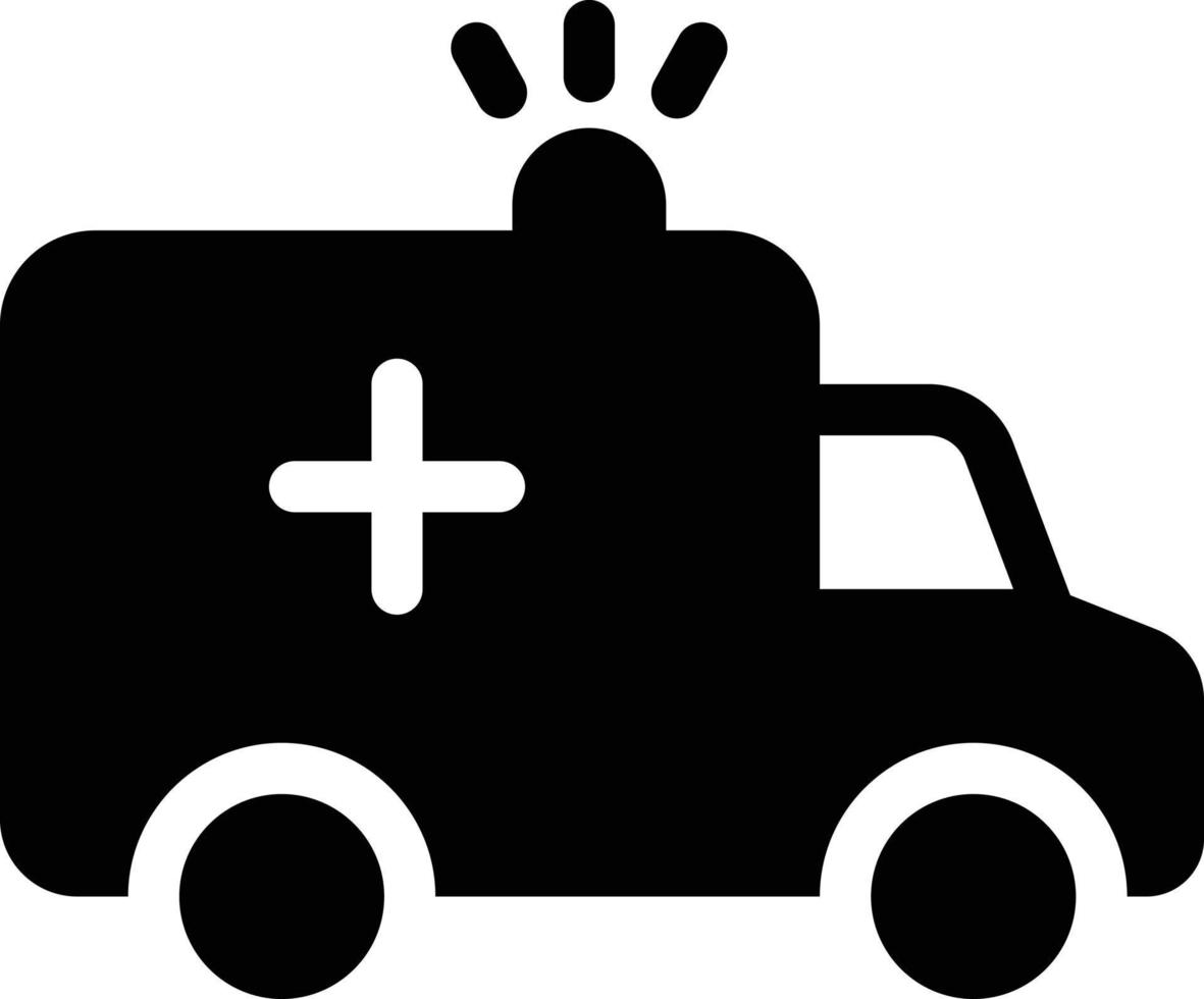 ilustración vectorial de ambulancia en un fondo. símbolos de calidad premium. iconos vectoriales para concepto y diseño gráfico. vector