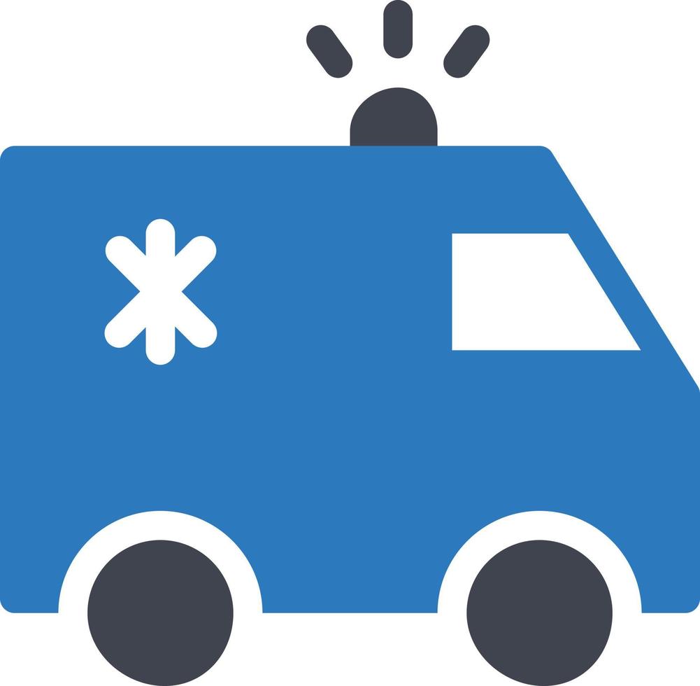ilustración vectorial de ambulancia en un fondo. símbolos de calidad premium. iconos vectoriales para concepto y diseño gráfico. vector