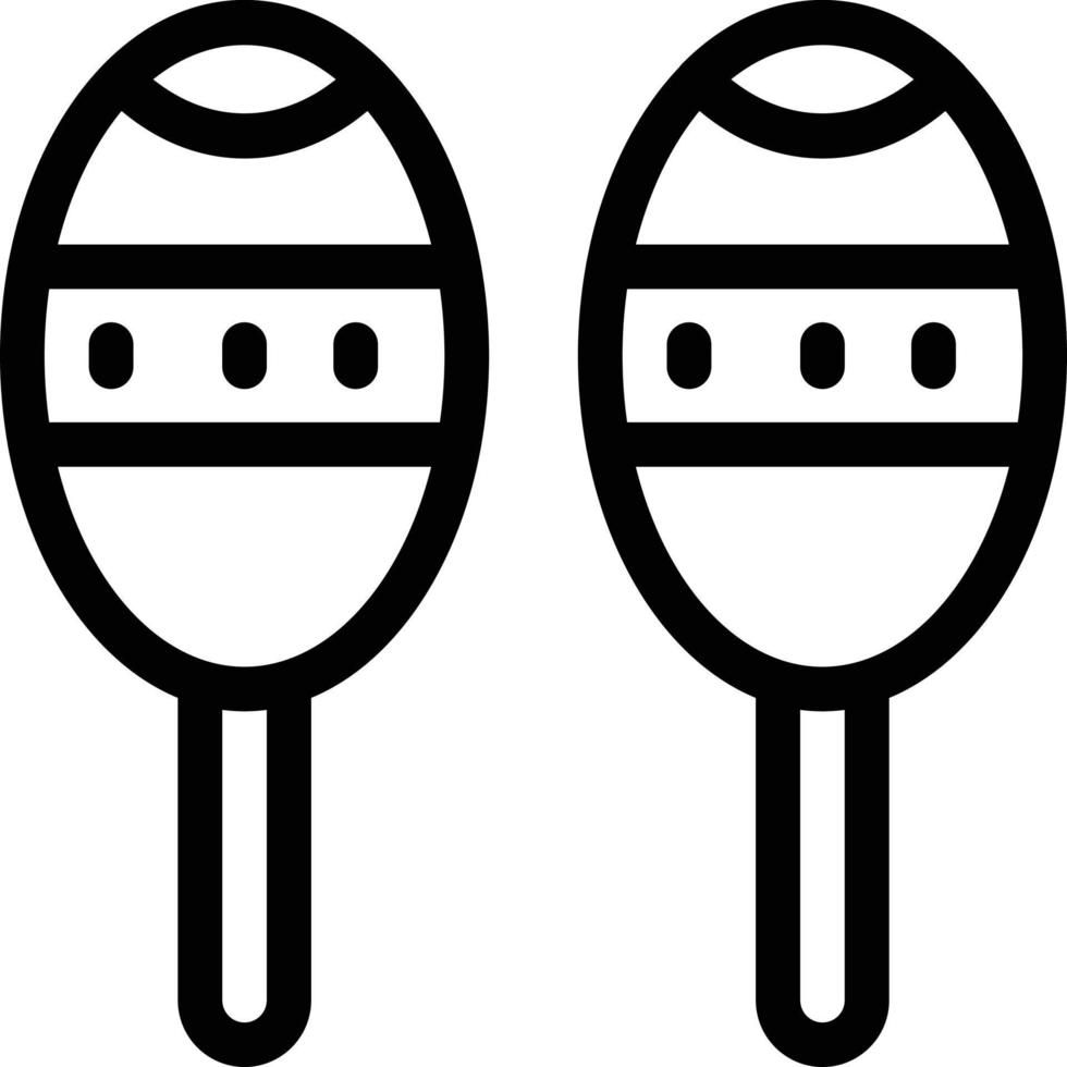 maracas ilustración vectorial sobre un fondo.símbolos de calidad premium.iconos vectoriales para concepto y diseño gráfico. vector