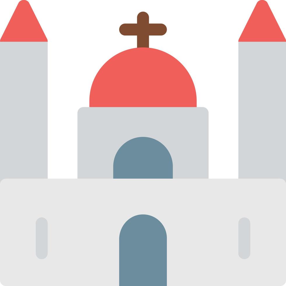 ilustración de vector de iglesia en un fondo. símbolos de calidad premium. iconos vectoriales para concepto y diseño gráfico.