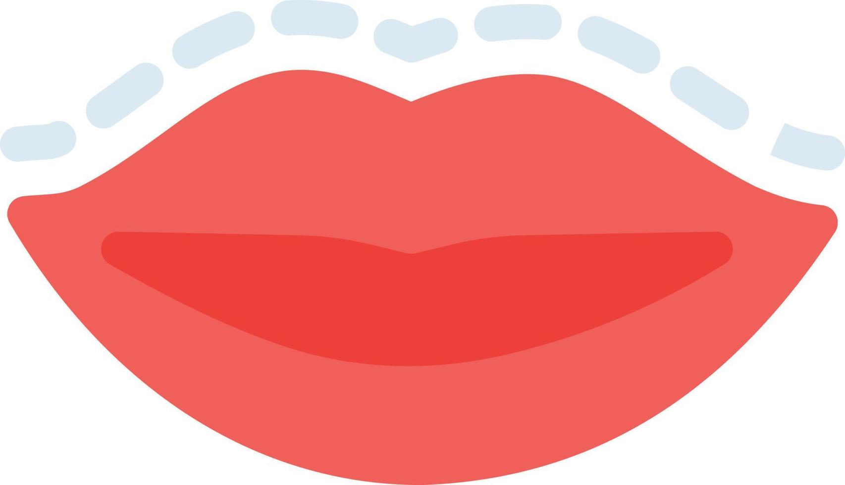 ilustración de vector de cirugía de labios en un fondo. símbolos de calidad premium. iconos vectoriales para concepto y diseño gráfico.