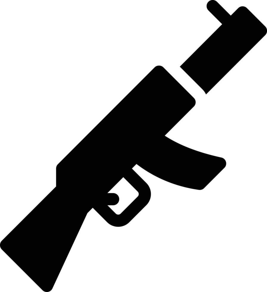 Ilustración de vector de rifle en un fondo. Símbolos de calidad premium. Iconos vectoriales para concepto y diseño gráfico.