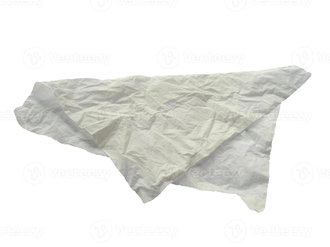 White crumpled paper texture for background. Crumpled paper isolated on white background photo