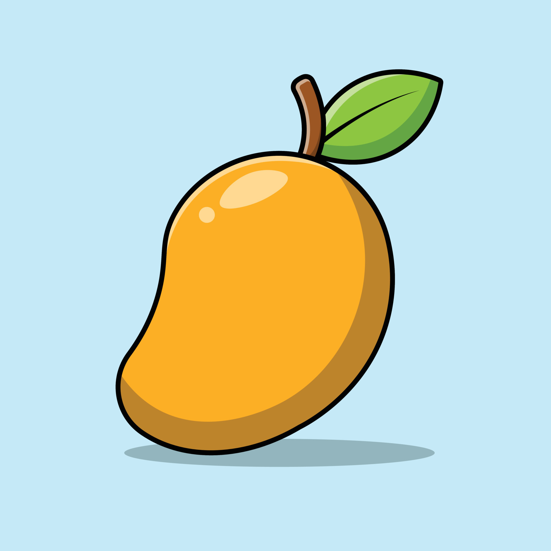 Jane Austen Tortuga Acechar ilustración de icono de vector de dibujos animados de fruta de mango.  concepto de icono de comida vector premium aislado. 7813328 Vector en  Vecteezy