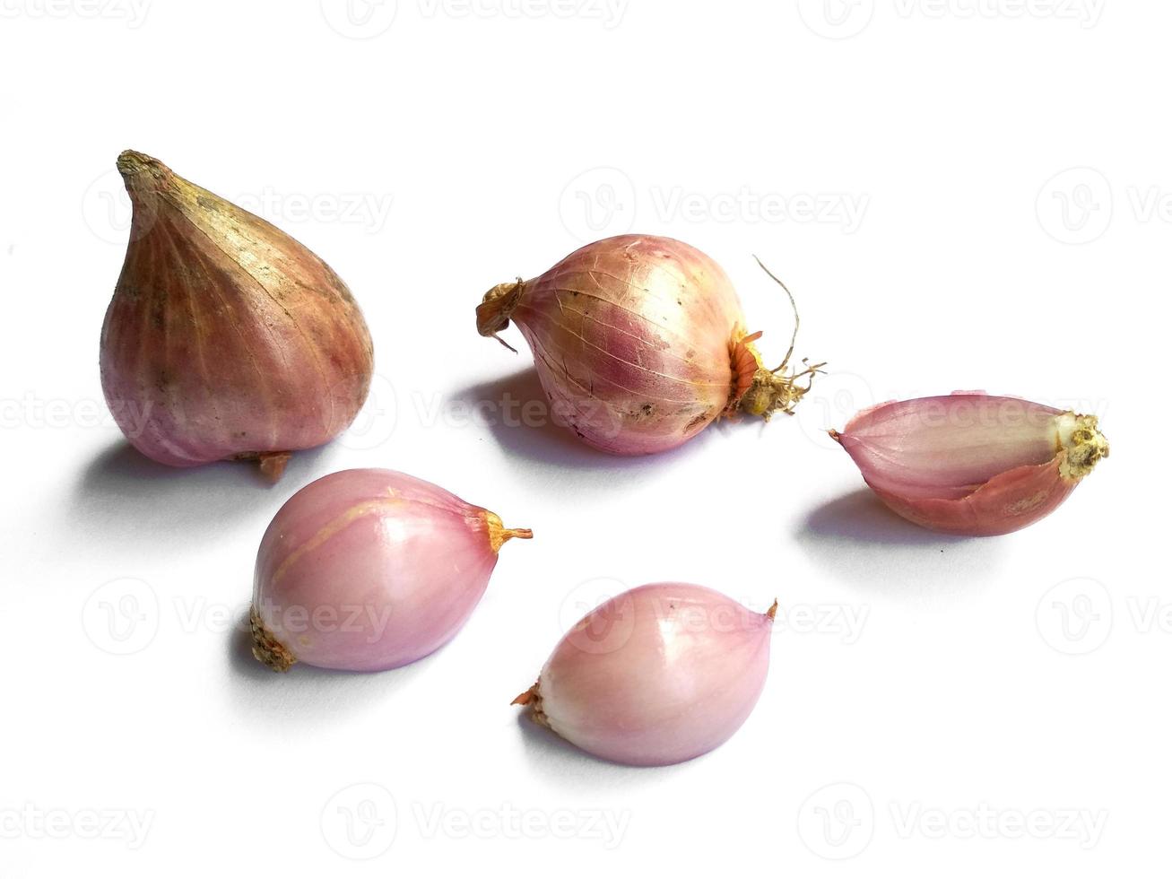 Onion. Fresh red onion on white background photo