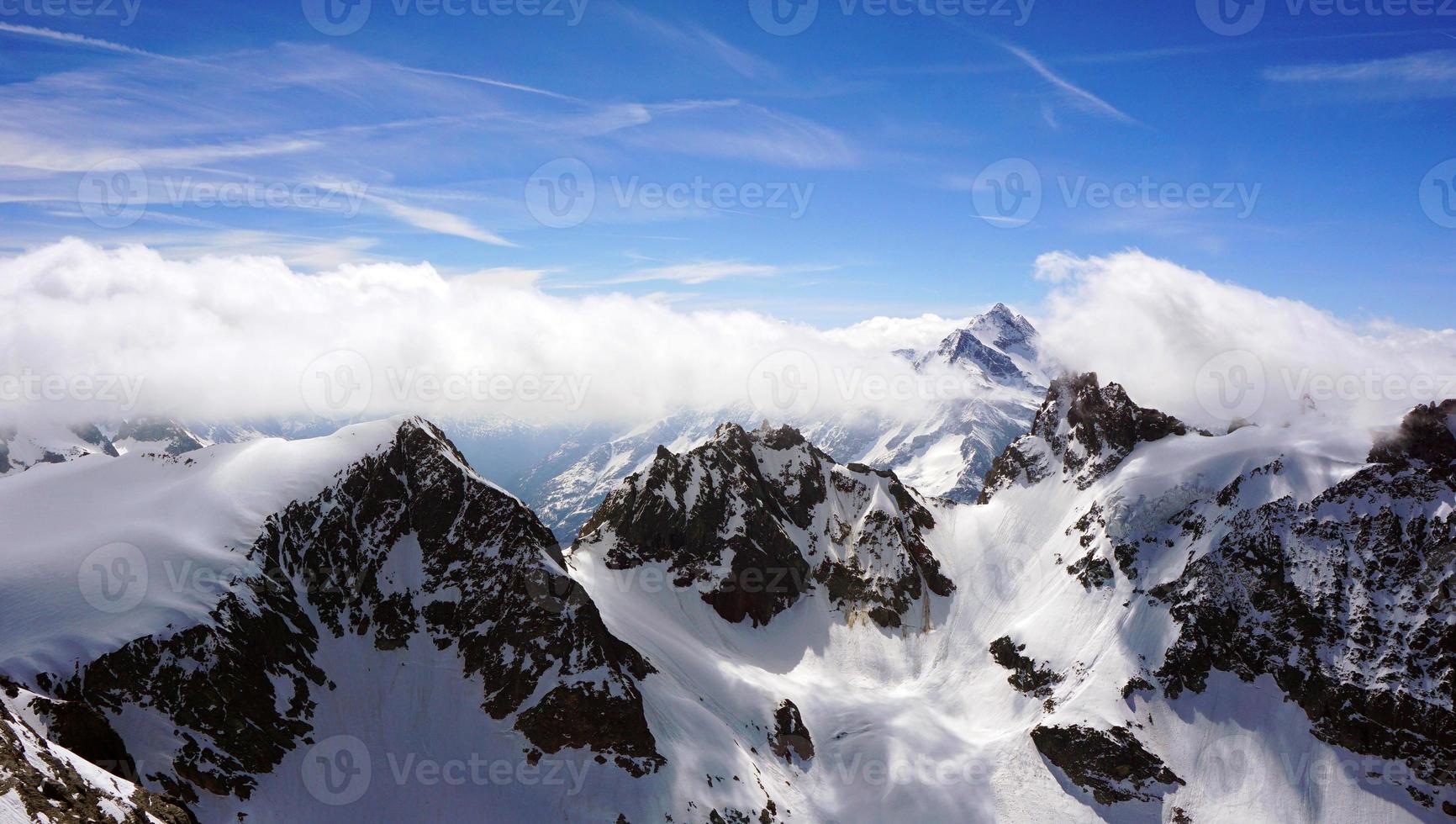 Valley of Titlis snow alps mountains peak adventure in Switzerland, Europe photo