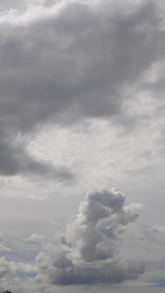 picture of white cloud sky on a hot day photo