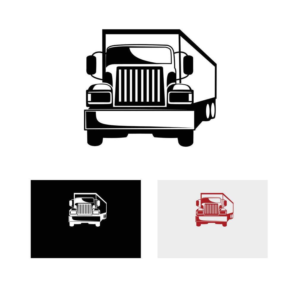 cargo truck  logo vector