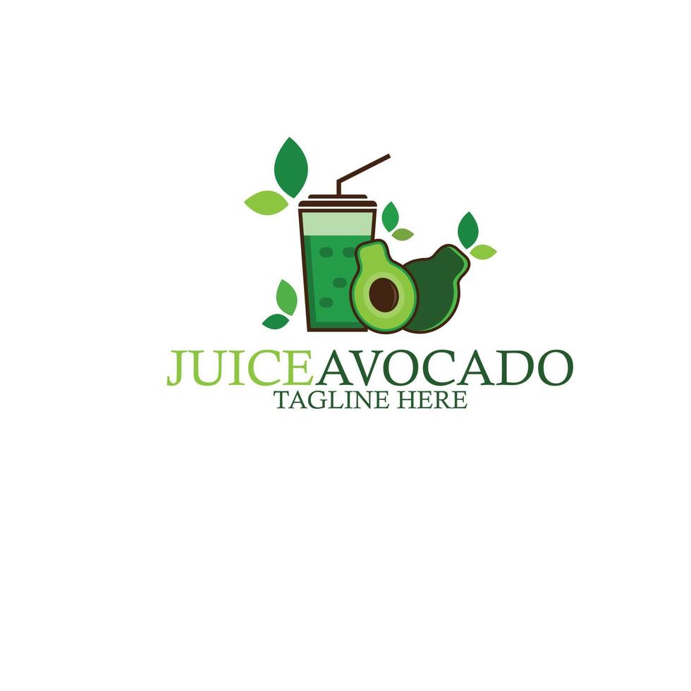 sweet juice avocado vector