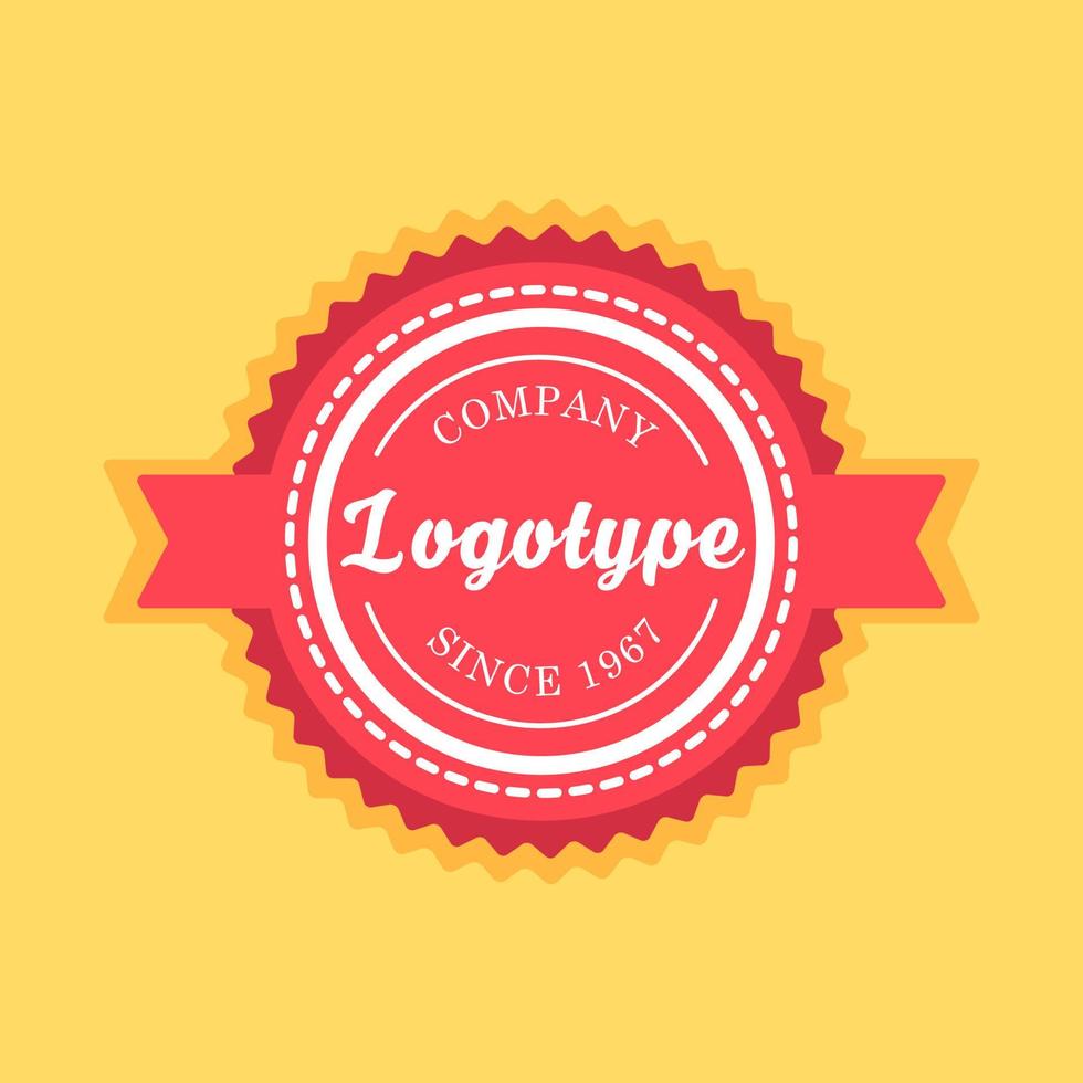 Vintage badge and label template vector