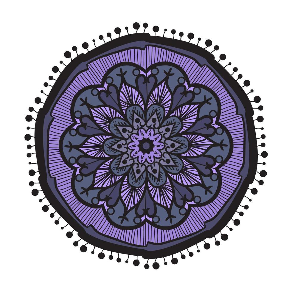 Mandala Line Template vector