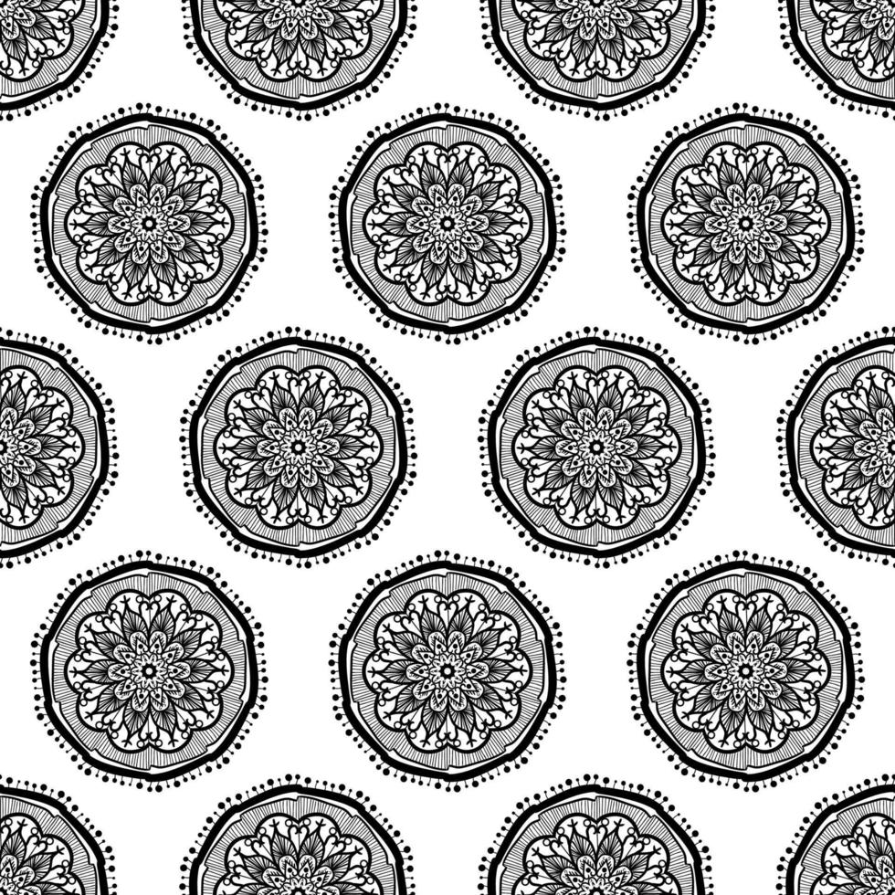 Mandala Seamless Pattern vector
