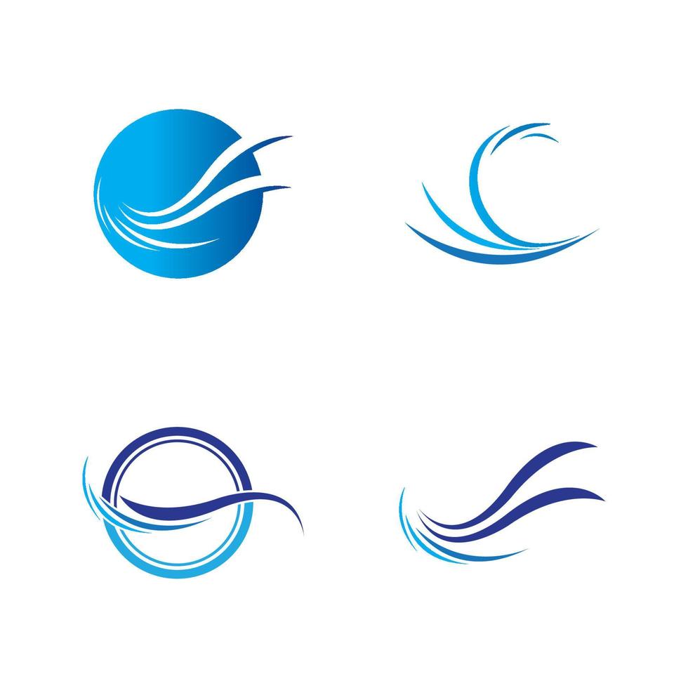 water wave logo vector