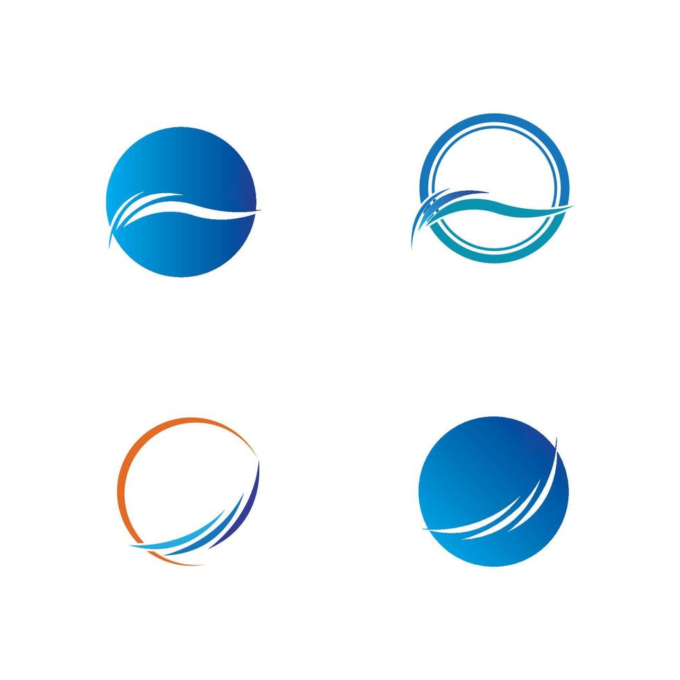 water wave logo vector