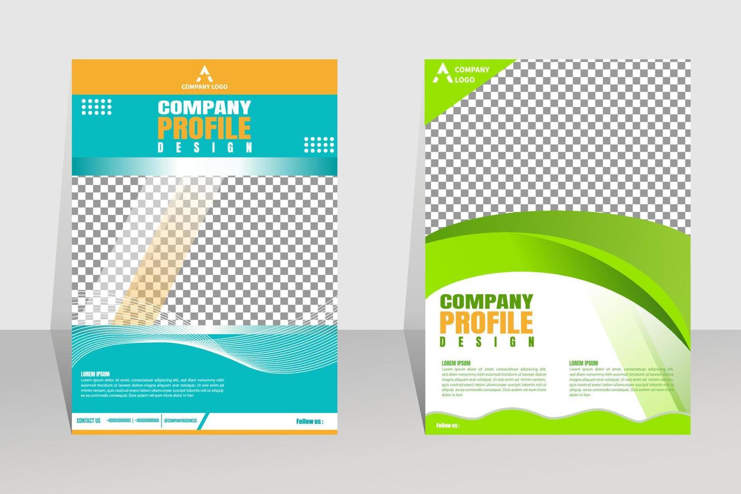 Front and back cover of a modern business brochure layout or flyer template, Layout, brochure, template, flayer, magazine, cover design for annual report, can use for business or your event vector