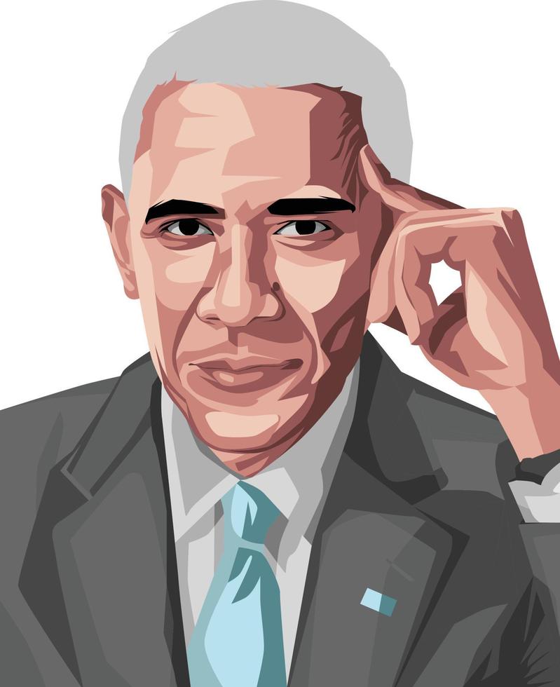 obama arte vectorial vector