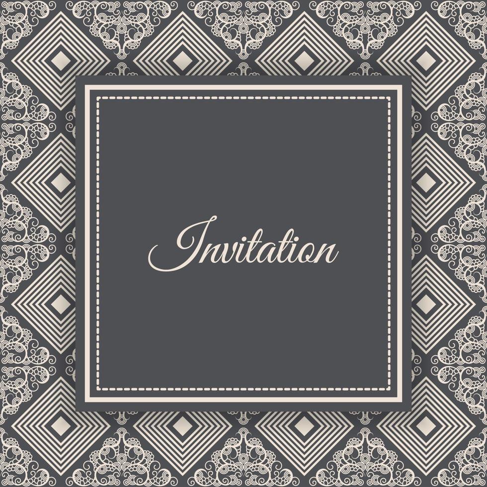 Birthday invitation victorian beautiful celebrate. - Vector. vector