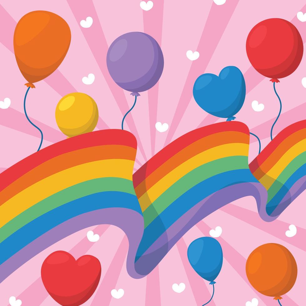 Pride Month Background vector