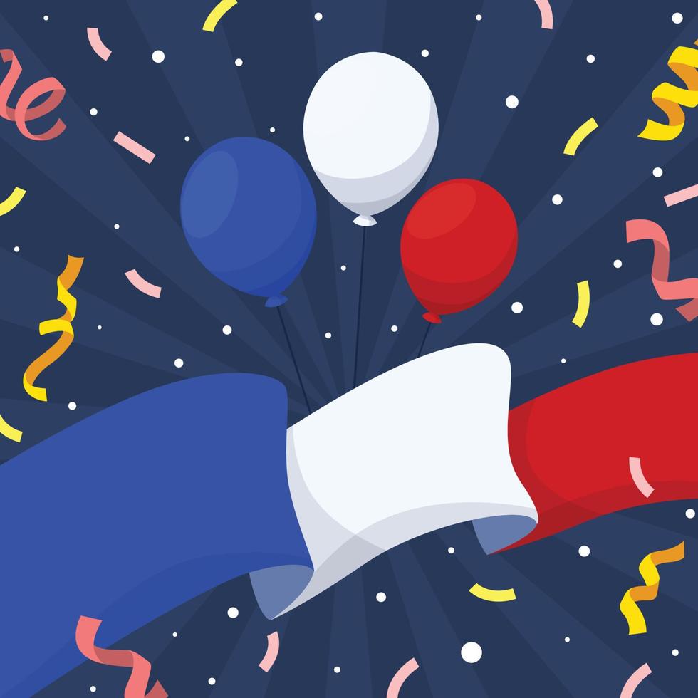 Bastille Day Festivity Background vector