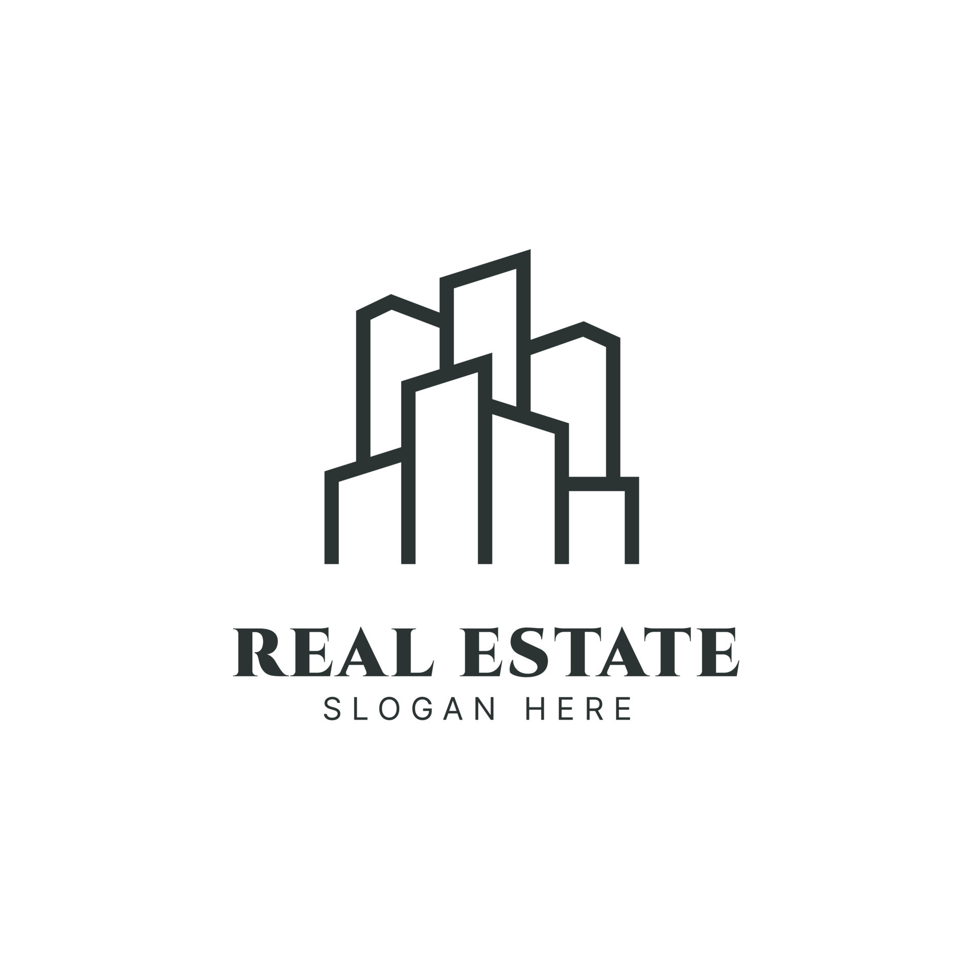 Real estate logo design template, building logo, house logo, property ...