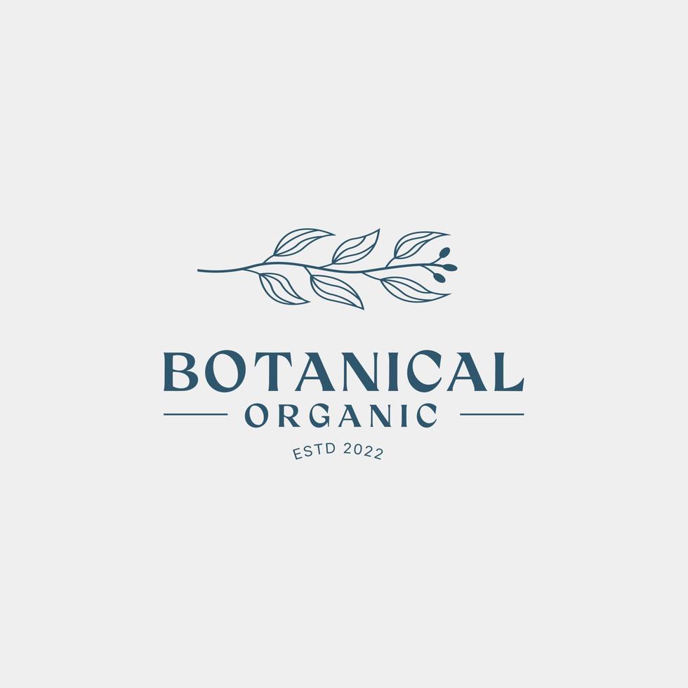 Botanical logo design template, olive oil, floral logo, feminine logo, beauty logo Premium Vector