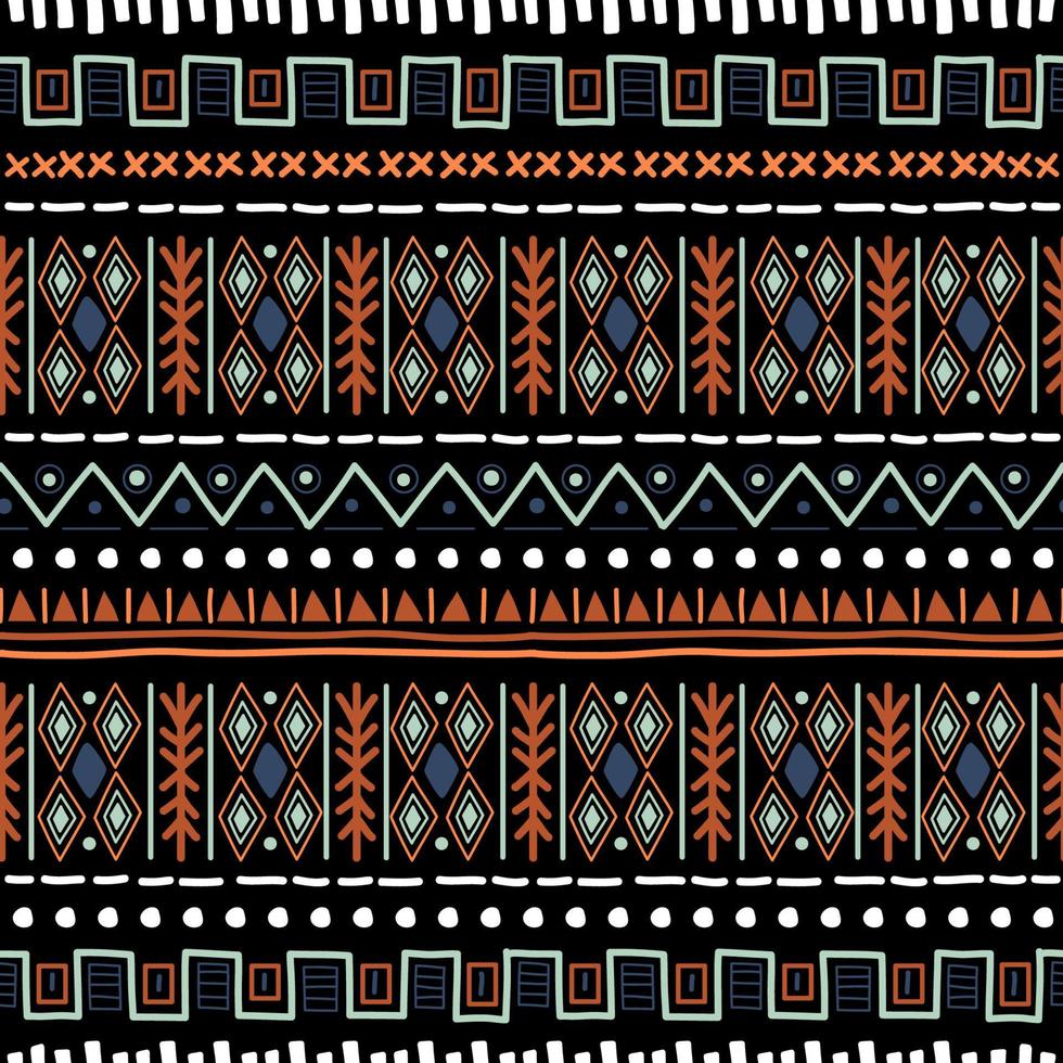 Navajo seamless pattern. Ikat background with traditional design texture vector