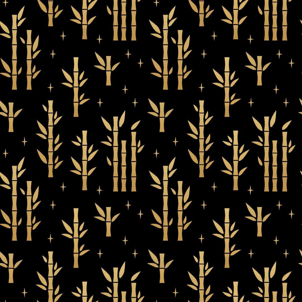 patrón sin costuras de bambú tradicional chino. fondo de ornamento oriental vector