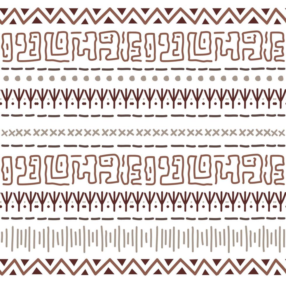 Navajo seamless pattern. Ikat background with traditional design texture vector