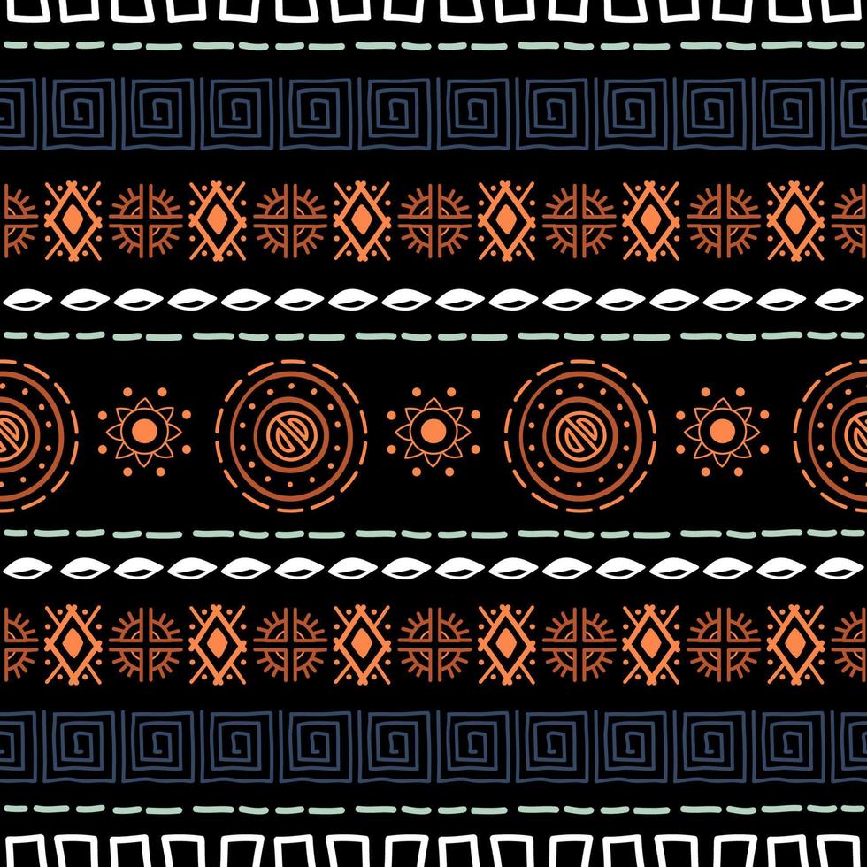 Navajo seamless pattern. Ikat background with traditional design texture vector