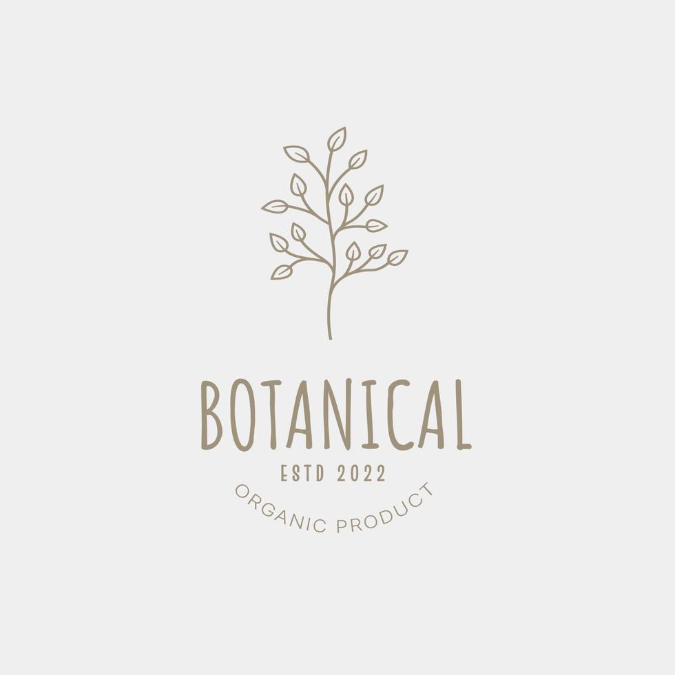 Botanical logo design template, olive oil, floral logo, feminine logo, beauty logo Premium Vector