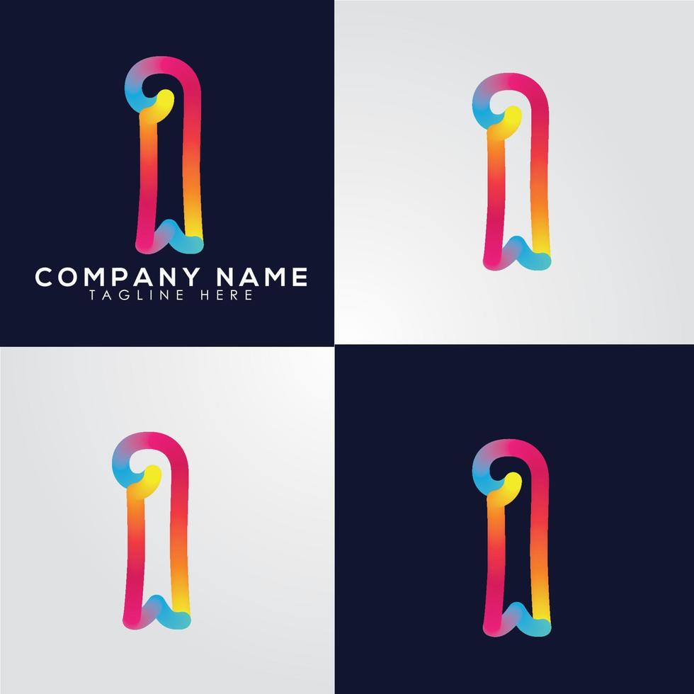 Abstract minimal modern alphabet fonts. Typography technology electronic digital music future creative font. vector illustration eps 10.gradient logo