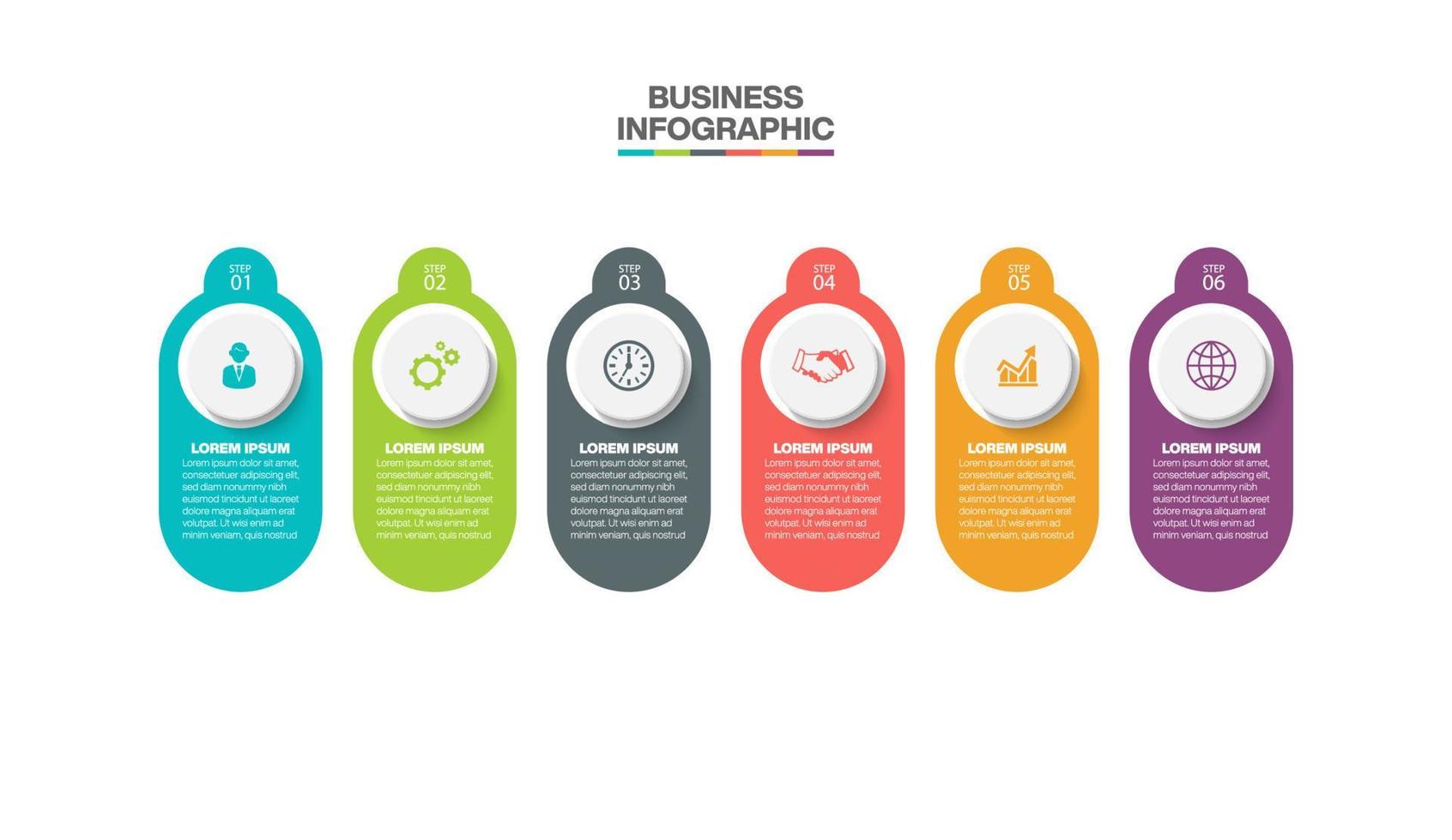 Presentation business infographic template vector