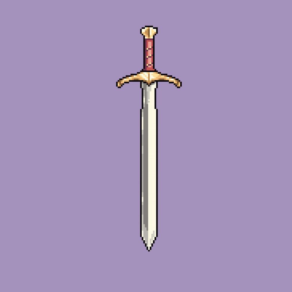 vector pixel art espada de hierro