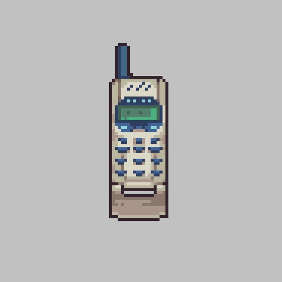 vector Pixel art retro phone for game development