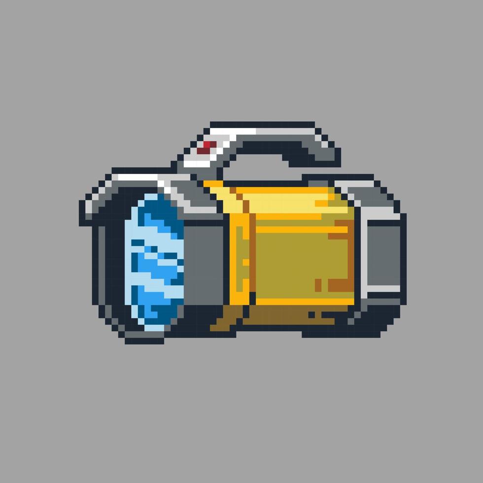 Flashlight vector pixel art illustration for game development