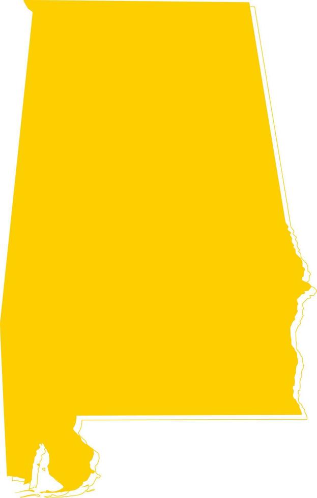 America Alabama map vector
