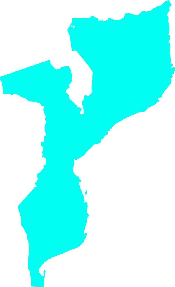 mozambique mapa vectorial vector