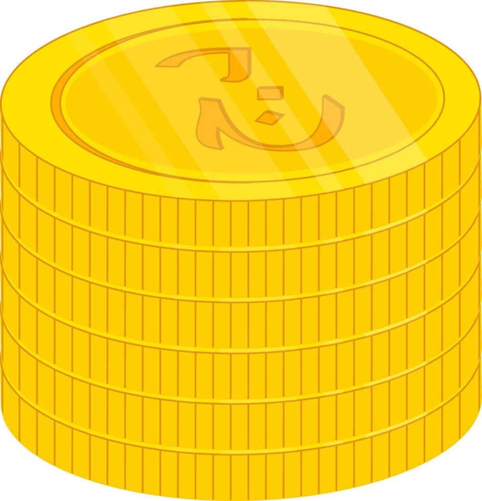 Algerian dinar coin vector